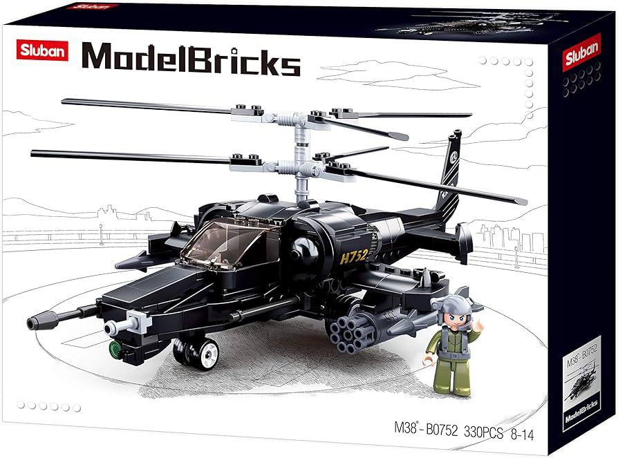 Sluban ModelBricks Attack Helicopter – 333 Pieces