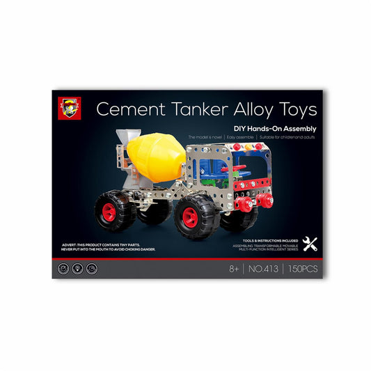 Cement Tanker Alloy DIY Construction Set – 150 Pieces